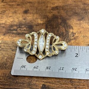 1928 Gold and Silver Crystal Brooch